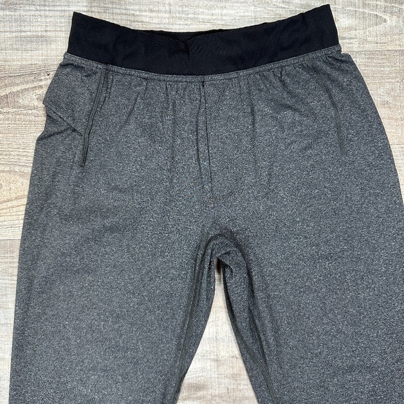 Lululemon Jogger Pants Men's Size Small Heathered Gray Black Waistband Workout - Picture 3 of 9